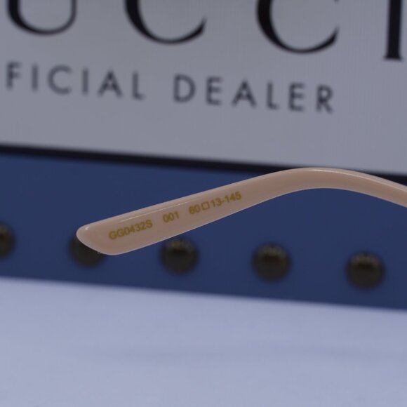Gucci GG0432S 001 Aviator Sunglasses - Gold\Transparent - Picture 6 of 10